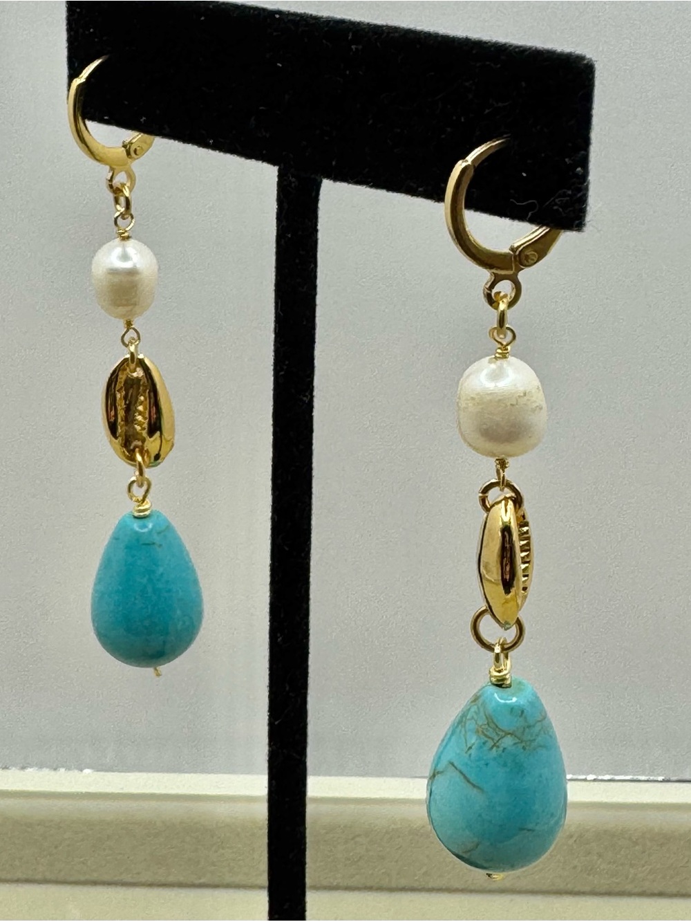 NEW Mayamar Turquoise Dangle Earrings - Picture 2 of 5